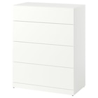 Kommode mit 4 Schubladen weiß Angebote von LASTARE bei IKEA Baden-Baden für 99,00 €