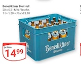 Benediktiner Bier Hell Angebote bei GLOBUS Jena für 14,99 €