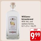 Williamsbirnenbrand im Angebot bei EDEKA in Karlsruhe Williamsbirnenbrand Angebote von Fies bei EDEKA Karlsruhe für 9,99 €
