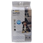 Lot de 50 tapis hygiéniques pour chien super nappy au charbon actif 50 pièces Crocy - 90 x 60 cm - CROCI à 23,99 € dans le catalogue Botanic