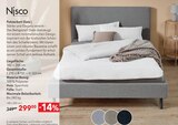 Aktuelles Polsterbett Slate Angebot bei Matratzen Concord in Pforzheim ab 299,00 €