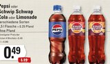 Aktuelles Pepsi oder Schwip Schwap Cola oder Limonade Angebot bei EDEKA in Pinneberg ab 0,49 €