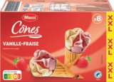 8 CÔNES VANILLE-FRAISE - MUCCI dans le catalogue Aldi
