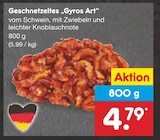 Geschnetzeltes "Gyros Art" bei Netto Marken-Discount im Helsa Prospekt für 4,79 €