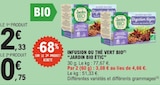 Infusion ou thé vert bio - JARDIN BIO ÉTIC à 0,75 € dans le catalogue E.Leclerc