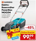Elektro-Rasenmäher PowerMax 1400/34 von Gardena im aktuellen Netto Marken-Discount Prospekt