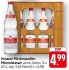 Mineralwasser im Angebot bei E center in Rottenburg Mineralwasser Angebote von Imnauer Fürstenquellen bei E center Rottenburg für 4,99 €