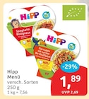 Menü von Hipp im aktuellen budni Prospekt