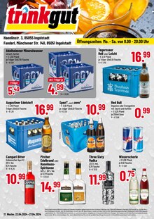 Getränke im Trinkgut Prospekt "Aktuelle Angebote" mit 4 Seiten (Ingolstadt)