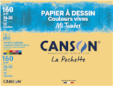 Papier à dessin mi-teintes vives - CANSON à 3,49 € dans le catalogue Monoprix Margaret