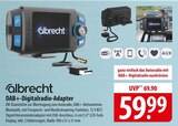 albrecht DAB+-Digitalradio-Adapter im Angebot bei famila Nordost in Kiel albrecht DAB+-Digitalradio-Adapter Angebote bei famila Nordost Kiel für 59,99 €