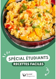 Catalogue Autres Magasins Recettes en cours à Amiens et alentours, SPÉCIAL ÉTUDIANTS : RECETTES FACILES, 1 page, 28/08/2024 - 02/10/2024