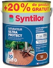Saturateur extérieur Ultra Protect Syntilor teck mat naturel 5 L + 20% gratuit - SYNTILOR en promo chez Castorama Saturateur extérieur Ultra Protect Syntilor teck mat naturel 5 L + 20% gratuit - SYNTILOR dans le catalogue Castorama