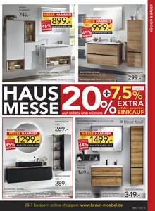 Badmöbel im BRAUN Möbel-Center Prospekt "HAUSMESSE" mit 20 Seiten (Freiburg (Breisgau))
