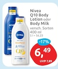 Q10 Body Lotion oder Body Milk von Nivea für 6,49 € bei budni im Angebot Q10 Body Lotion oder Body Milk von Nivea im aktuellen budni Prospekt