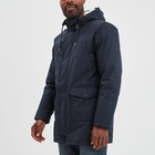 Parka mi-longue doublée à capuche bleu foncé homme en promo chez La Halle Rueil-Malmaison à 55,99 €