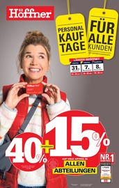 Aktueller Höffner Möbel & Einrichtung Prospekt in Ahlen und Umgebung, "PERSONALKAUFTAGE FÜR ALLE KUNDEN" mit 4 Seiten, 29.10.2025 - 11.11.2025