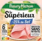 Promo Jambon Le Superieur - 25% de sel conservation sans nitrite à 1,42 € dans le catalogue U Express à Longvilliers