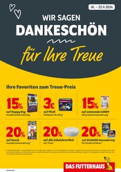 Aktueller Das Futterhaus Zoohandlung Prospekt in Weyhausen und Umgebung, "WIR SAGEN DANKESCHÖN" mit 1 Seite, 16.11.2024 - 22.11.2024