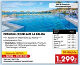 PREMIUM-(K)URLAUB LA PALMA im aktuellen Netto Marken-Discount Prospekt für 1.299,00 €