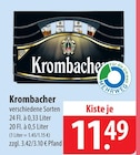 Aktuelle Krombacher Angebote bei famila Nordost in Langenhagen Aktuelles Verschiedene Sorten 24 Fl. à 0,33 Liter Angebot bei famila Nordost in Langenhagen ab 11,49 €