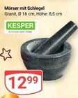 Mörser mit Schlegel Angebote von Kesper bei GLOBUS Herne für 12,99 €