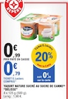 Promo Yaourt nature sucré au sucre de canne à 0,79 € dans le catalogue E.Leclerc à Villeparisis