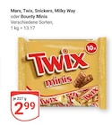 Twix Minis Angebote von Mars bei GLOBUS Duisburg für 2,99 €