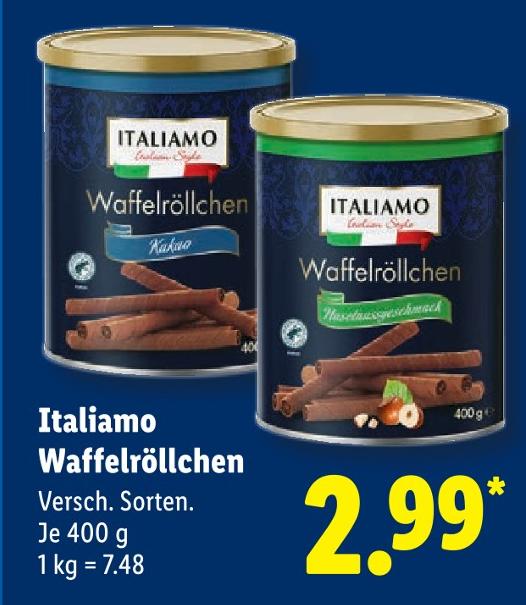 Waffelröllchen