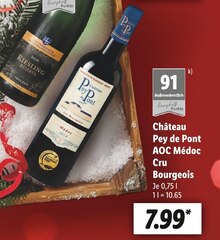 Rotwein von Château Pey de Pont im aktuellen Lidl Prospekt für €7.99