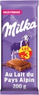 Tablettes de chocolat au lait du Pays Alpin - MILKA en promo chez Intermarché Hyper Tablettes de chocolat au lait du Pays Alpin - MILKA dans le catalogue Intermarché Hyper