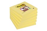 Post-it - 6 Blocs notes de 90 feuilles Super Sticky - jaune - 76 x 76 mm - Post-it dans le catalogue Bureau Vallée