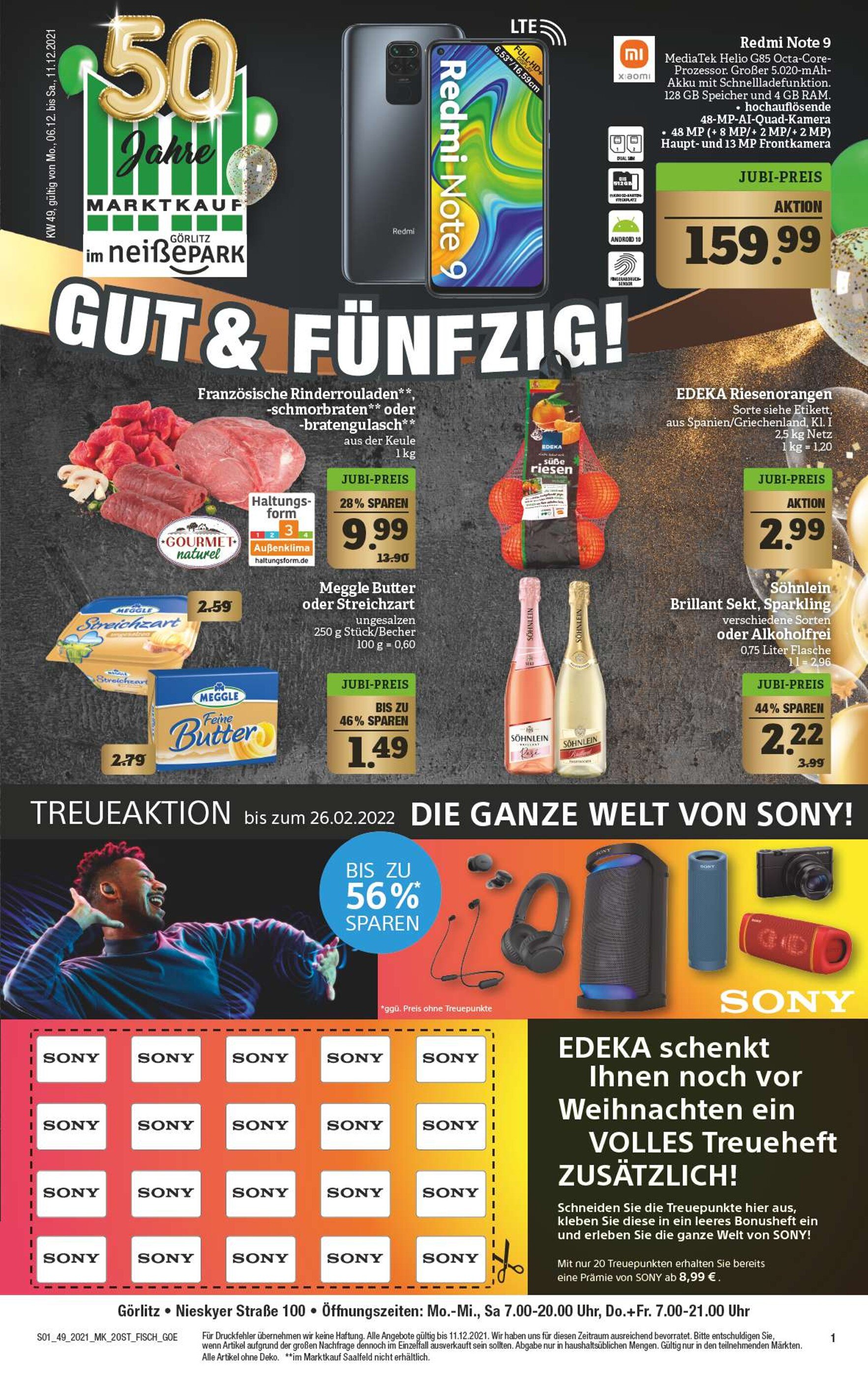 Marktkauf Prospekt für Görlitz mit 48 Seiten Marktkauf Prospekt für Görlitz: "Top Angebote!", 48 Seiten, 06.12.2021 - 11.12.2021