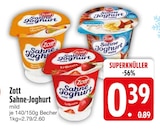 Sahne-Joghurt Angebote von Zott bei EDEKA Ravensburg für 0,39 €