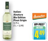 Alnatura Bio Edition Pinot Grigio bei E center im Weissach Prospekt für 4,49 €
