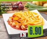 Currywurst mit Pommes Frites Angebote bei Segmüller Ulm für 6,90 €