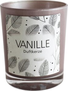 Duftkerze mit Glas Vanille grau metallic Angebot in Philippsthal (Werra) im aktuellen Prospekt bei dm-drogerie markt in Philippsthal (Werra)
