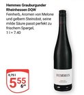 Grauburgunder Rheinhessen DQW im Angebot bei GLOBUS in Saarlouis Grauburgunder Rheinhessen DQW Angebote von Hemmes bei GLOBUS Saarlouis für 5,55 €