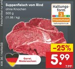 Suppenfleisch vom Rind für 5,99 € bei Netto Marken-Discount im Angebot Suppenfleisch vom Rind im aktuellen Netto Marken-Discount Prospekt