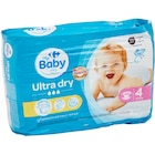 Couches Ultra Dry - CARREFOUR BABY en promo chez Carrefour Sète à 6,49 €