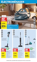 Prix et réduction Aspirateur Sans Sac dans le prospectus Carrefour en cours Offre Aspirateur Sans Sac dans le catalogue Carrefour du moment à la page 62