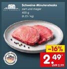 Schweine-Minutensteaks im Angebot bei Netto Marken-Discount in Voerde Schweine-Minutensteaks Angebote von GUT PONHOLZ bei Netto Marken-Discount Voerde für 2,49 €