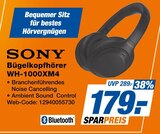Bügelkopfhörer WH-1000XM4 im Angebot bei expert in Haltern am See Bügelkopfhörer WH-1000XM4 Angebote von Sony bei expert Haltern am See für 179,00 €