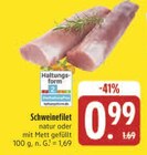 Schweinefilet Angebote bei E center Bayreuth für 0,99 €