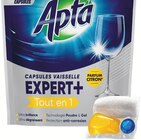Capsules Vaisselle Expert Tout en 1 X30 Citron - Apta en promo chez Intermarché Super Cholet à 1,59 €