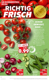 Zwiebeln Angebot im Kaufland Prospekt, gültig von 22.06.2026 bis 24.06.2026 Zwiebeln Angebot im aktuellen Kaufland Prospekt auf Seite 11