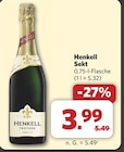 Sekt von Henkell für 3,99 € bei combi im Angebot Sekt von Henkell im aktuellen combi Prospekt