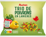 TRIO DE POIVRONS EN LANIÈRES SURGELÉS AUCHAN - AUCHAN en promo chez Auchan Hypermarché TRIO DE POIVRONS EN LANIÈRES SURGELÉS AUCHAN - AUCHAN dans le catalogue Auchan Hypermarché