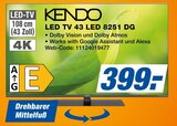LED TV 43 LED 8251 DG Angebote von Kendo bei expert Nordhorn für 399,00 €