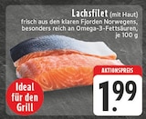EDEKA Geldern - Lachsfilet (mit Haut) Angebot im Prospekt Lachsfilet (mit Haut) bei EDEKA im Geldern Prospekt für 1,99 €